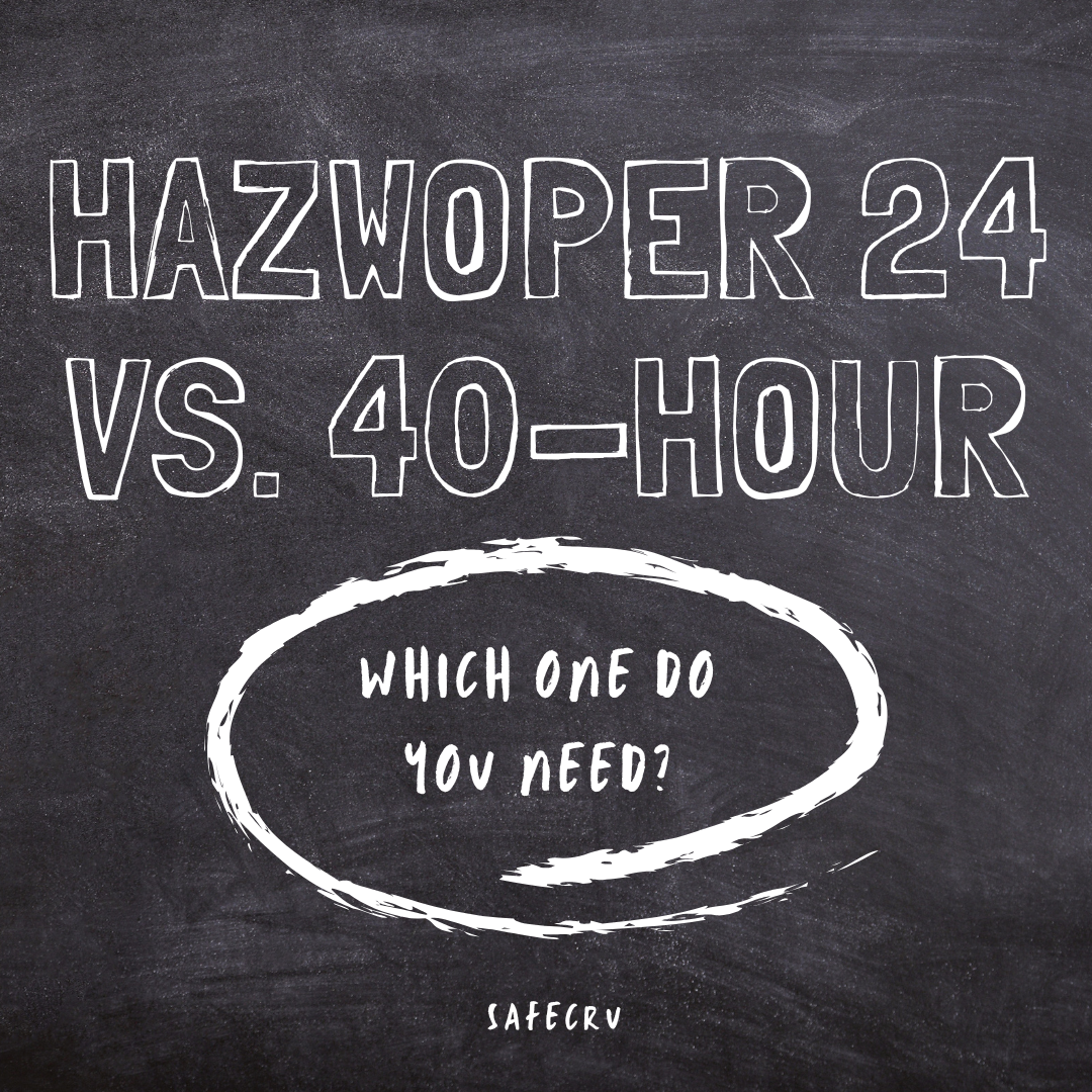 Comparison of HAZWOPER 24-hour and 40-hour training courses