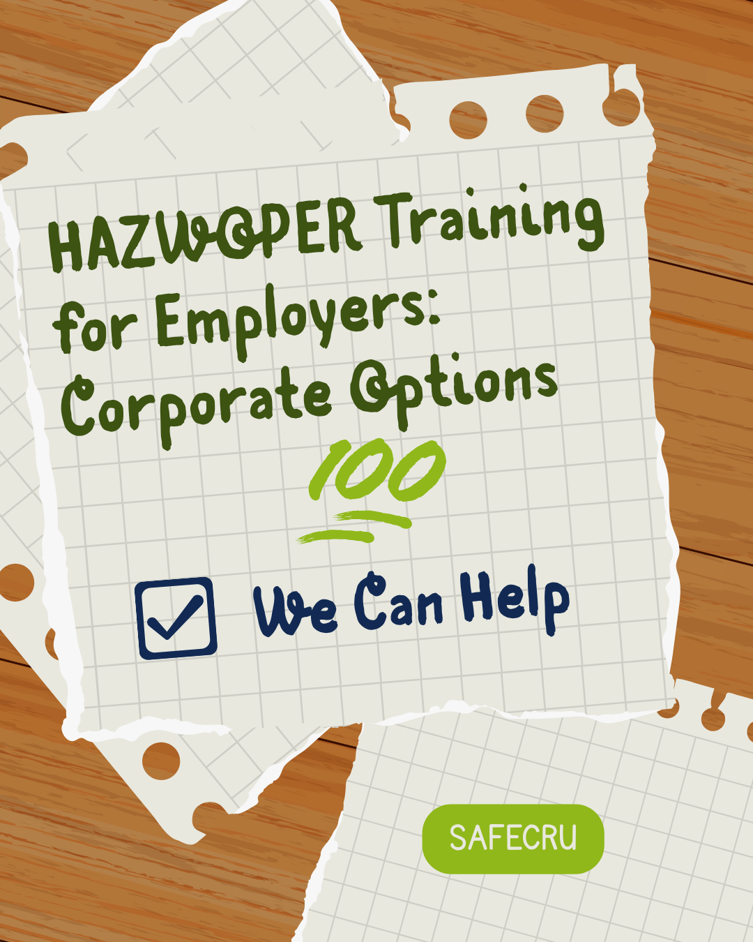 Corporate and group HAZWOPER 40 training for employer teams