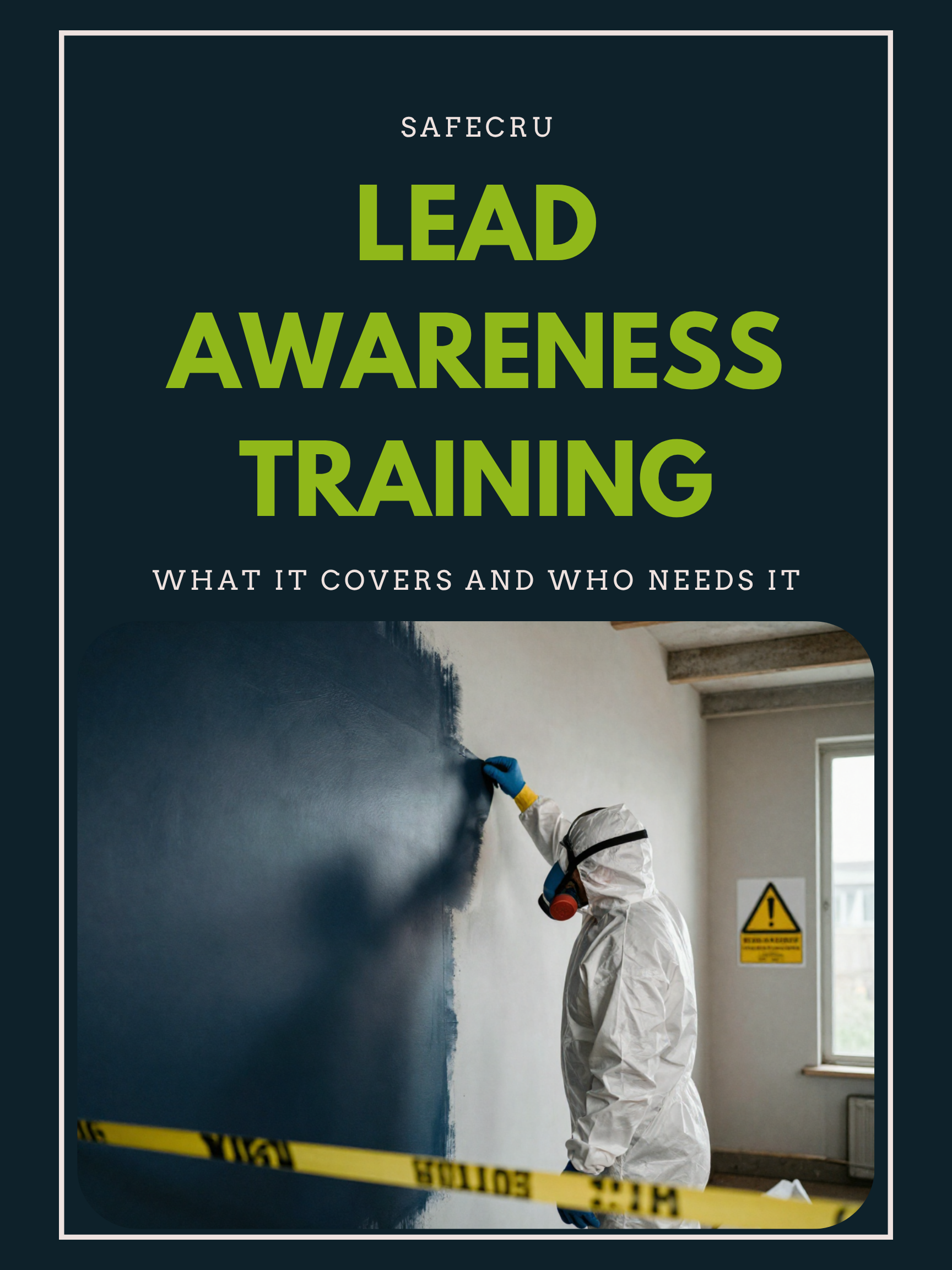Lead Awareness training course for construction and maintenance workers