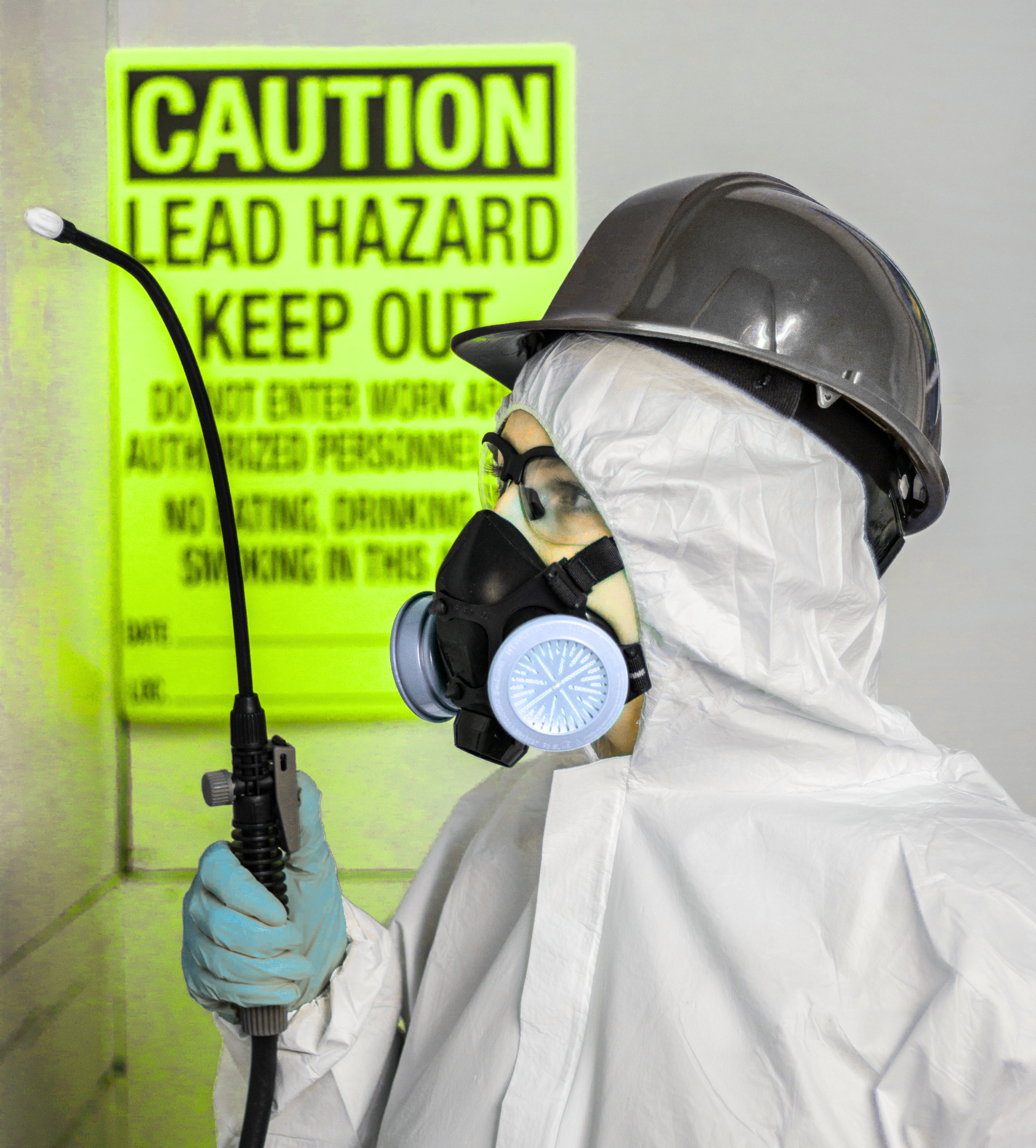 Hands-on lead abatement training with PPE and containment practice